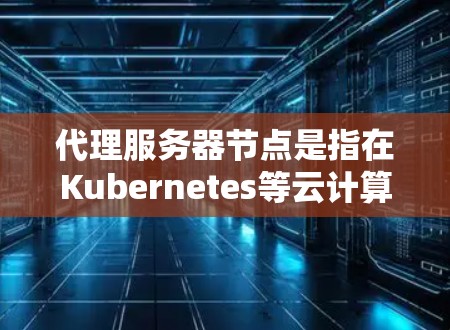 代理服务器节点是指在Kubernetes等云计算服务平台中的节点，用于管理资源分配、负载均衡和性能优化等。每个代理节点通常有自己的独立的资源，例如CPU、内存、存储等，用于处理特定的数据集和请求