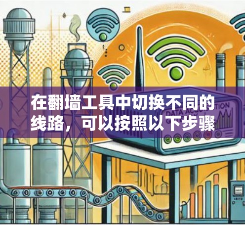 在翻墙工具中切换不同的线路，可以按照以下步骤进行