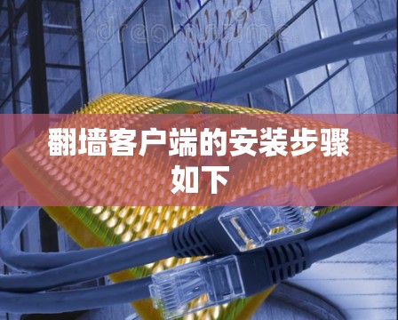 翻墙客户端的安装步骤如下