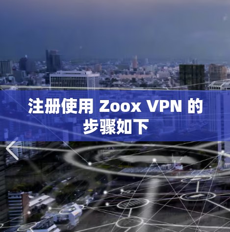 注册使用 Zoox VPN 的步骤如下
