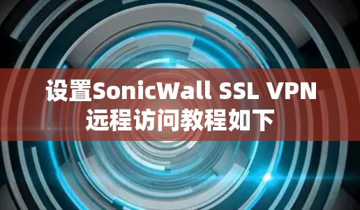 设置SonicWall SSL VPN远程访问教程如下 设置SonicWall SSL VPN远程访问教程如下