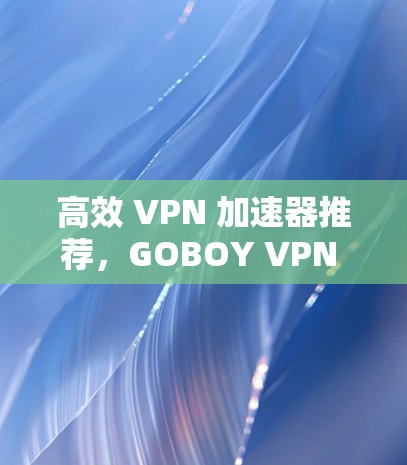 高效 VPN 加速器推荐,GOBOY VPN 你的安全选择 高效 VPN 加速器推荐,GOBOY VPN 你的安全选择