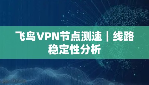 飞鸟VPN节点测速|线路稳定性分析 飞鸟VPN节点测速|线路稳定性分析