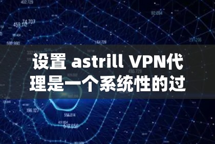 设置 astrill VPN代理是一个系统性的过程，需要遵循以下步骤来确保代理连接的可靠性和高效性。以下是详细的指南