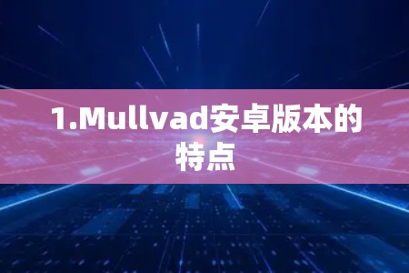 1.Mullvad安卓版本的特点