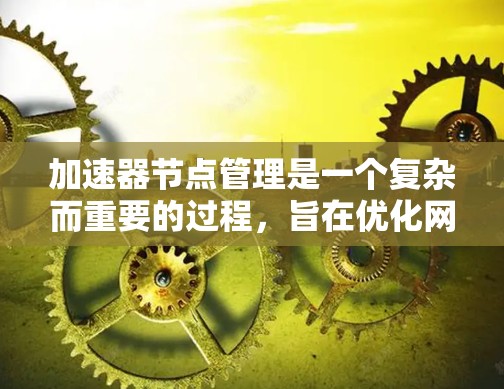 加速器节点管理是一个复杂而重要的过程，旨在优化网络资源的利用以满足用户需求。以下是对加速器节点管理的详细总结