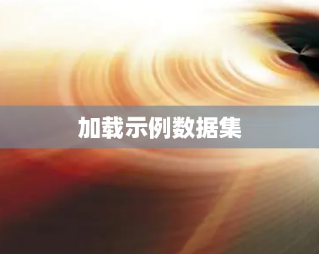 加载示例数据集