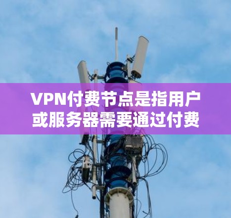 VPN付费节点是指用户或服务器需要通过付费服务才能使用VPN功能。以下是关于VPN付费节点的详细总结 VPN付费节点是指用户或服务器需要通过付费服务才能使用VPN功能。以下是关于VPN付费节点的详细总结