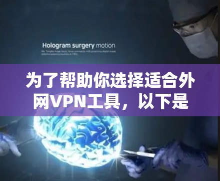 为了帮助你选择适合外网VPN工具，以下是一些详细的建议和推荐