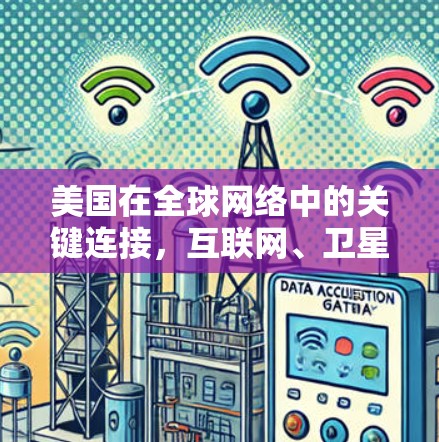 美国在全球网络中的关键连接，互联网、卫星与网络设备