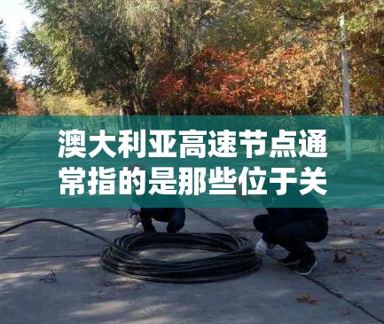 澳大利亚高速节点通常指的是那些位于关键城市或交通中心的高速道路或铁路线路。这些节点通常连接了多个城市，促进了交通和物流的高效连接。以下是一些澳大利亚主要的高速节点