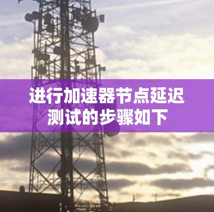 进行加速器节点延迟测试的步骤如下