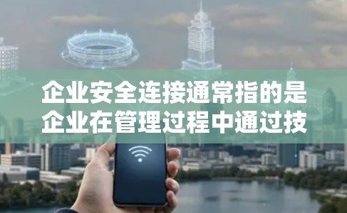 企业安全连接通常指的是企业在管理过程中通过技术和设备实现内部数据、信息和资源的实时监控、安全保护和管理。这些安全连接可以包括