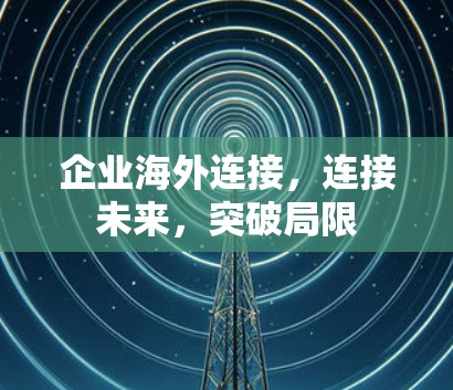 企业海外连接，连接未来，突破局限