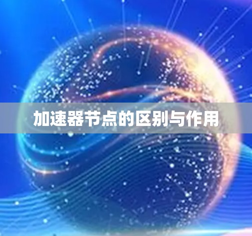 加速器节点的区别与作用 加速器节点的区别与作用