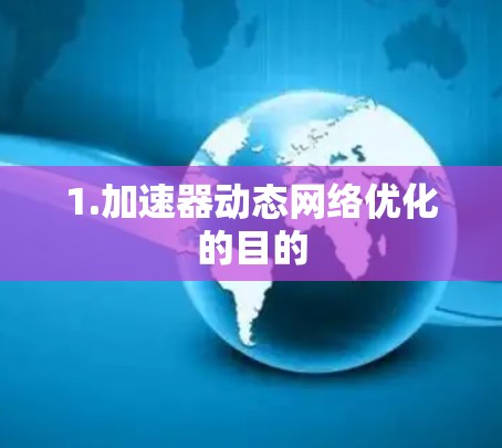 1.加速器动态网络优化的目的 1.加速器动态网络优化的目的
