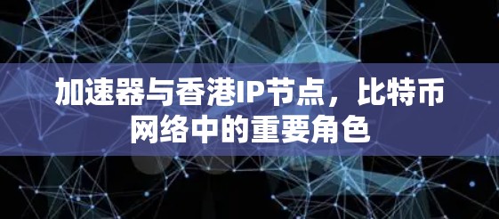 加速器与香港IP节点，比特币网络中的重要角色