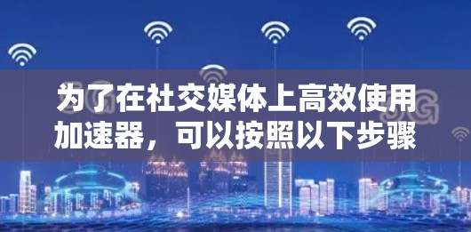 为了在社交媒体上高效使用加速器,可以按照以下步骤进行 为了在社交媒体上高效使用加速器,可以按照以下步骤进行