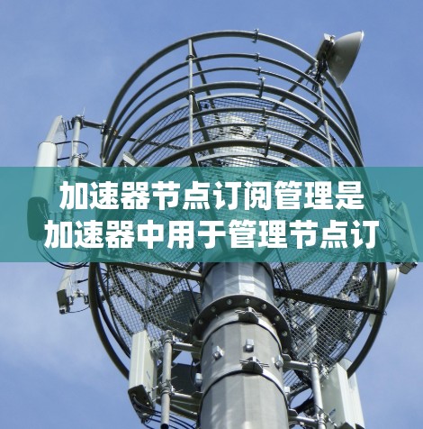 加速器节点订阅管理是加速器中用于管理节点订阅、取消和日志的系统。以下是对该主题的分步解释