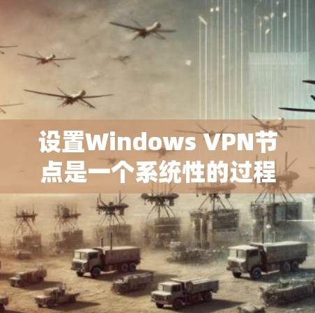 设置Windows VPN节点是一个系统性的过程，涉及选择服务、安装、配置和安全设置。以下是一个清晰的步骤指南，帮助您顺利设置Windows VPN