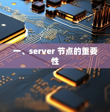 一、server 节点的重要性 一、server 节点的重要性